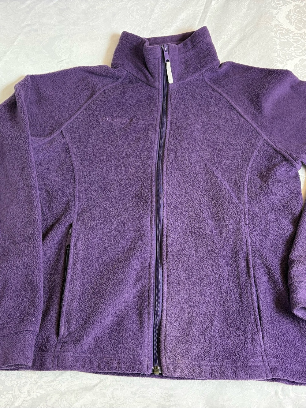 Juniors Columbia Purple Full-Zip Fleece Jacket size 18/20